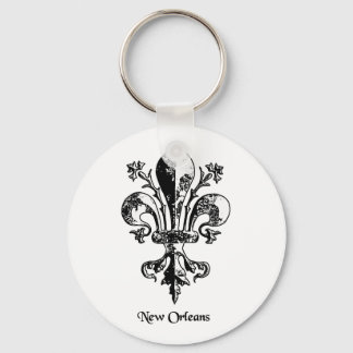 New Orleans Antique Lilie Schlüsselanhänger