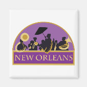 New Orleans Band Magnet (Vorne)