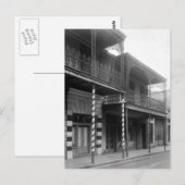 New Orleans Barbershop, 1930er Postkarte (Vorne/Hinten)