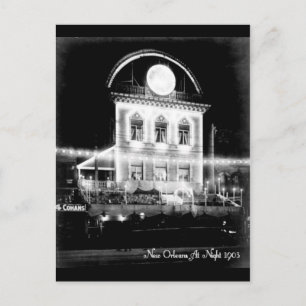 New Orleans bei Nacht, 1903 Vintage-Postkarte Postkarte