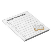 New Orleans Beignet Konditorei heute zu tun Notizblock (angewinkelt)