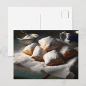 New Orleans Beignets Postkarte (Vorne/Hinten)
