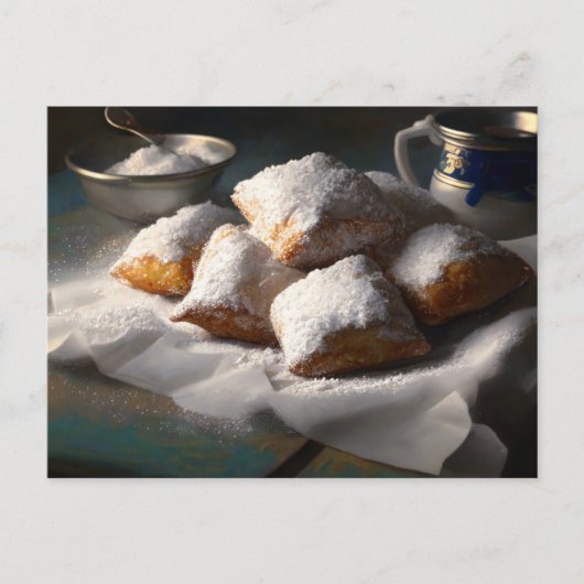 New Orleans Beignets Postkarte (Vorderseite)
