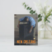 New Orleans Betrunkenes Schlafen auf Müll kann Pos Postkarte (Stehend Vorderseite)