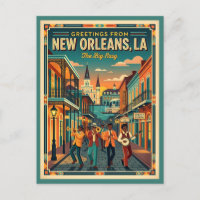 New Orleans Big Easy im Vintage-Stil