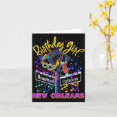 New Orleans Birthday Girl's French Quarter Birthda Karte (Gelbe Blume)
