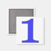 New Orleans Blue Tile Magnet (Vorderseite/Rückseite)