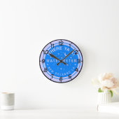 New Orleans Blue Water Meter Uhr (Zuhause)