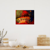 "New Orleans Blues" von Linda Powell~Original Poster (Küche)