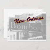 New Orleans Bourbon Street Französisches Viertel R Postkarte (Vorne/Hinten)