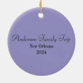 New Orleans Bourbon Street Keramik Ornament (Hinten)