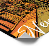 New Orleans Bourbon Street Souvenir French Quarter Poster (Ecke)