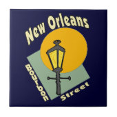 New Orleans Bourbon Symbols Fliese (Vorderseite)