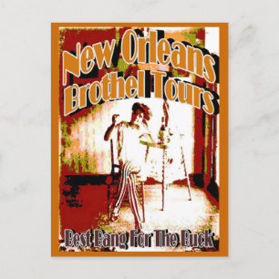 New Orleans Brothel Tours Postkarte