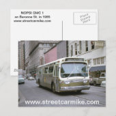 New Orleans Bus 1 Postkarte (Vorne/Hinten)