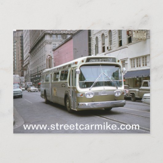 New Orleans Bus 1 Postkarte (Vorderseite)