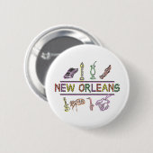 New Orleans Button (Vorne & Hinten)
