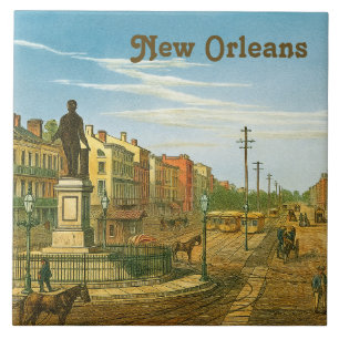 New Orleans Canal Street Antiquitäten Vintage Fliese