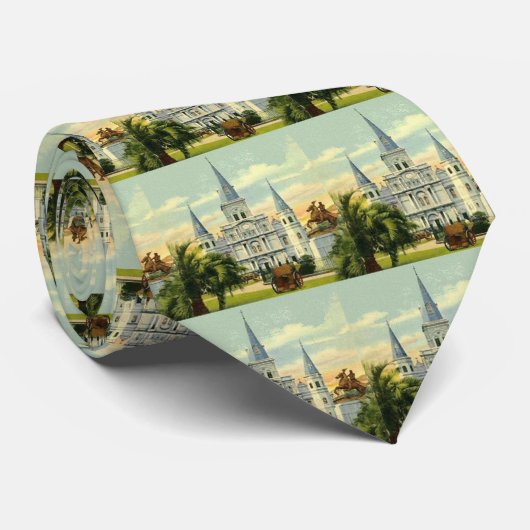 New Orleans Cathedral Krawatte (Gerollt)