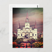 New Orleans Cathedral Postkarte (Vorne/Hinten)