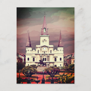 New Orleans Cathedral Postkarte