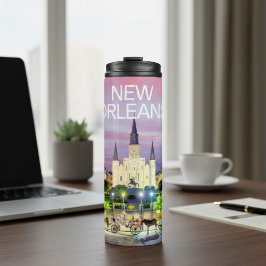 New Orleans Cathedral Travel Thermal Tumbler Thermosbecher