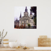 New Orleans Cathedral Winter Poster (Küche)