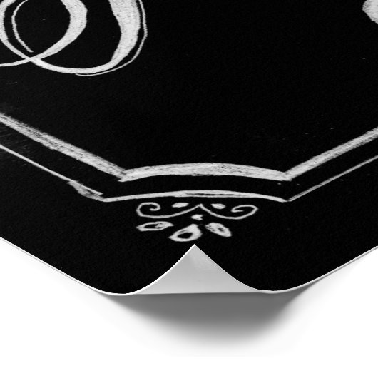 New Orleans Chalkboard Poster (Ecke)