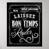 New Orleans Chalkboard Poster (Vorne)