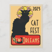 New Orleans Chat Noir Edit Text Poster Postkarte (Vorderseite)