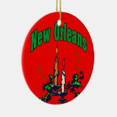 New Orleans Christmas Tree Keramikornament (Rechts)