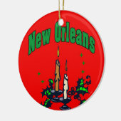 New Orleans Christmas Tree Keramikornament (Links)