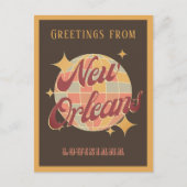 New Orleans City Louisiana Retro Vintage Postkarte (Vorderseite)
