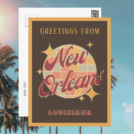 New Orleans City Louisiana Retro Vintage Postkarte