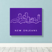 New Orleans City Skyline Leinwanddruck (Insitu (Holzboden))
