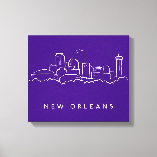 New Orleans City Skyline Leinwanddruck (Vorderseite)