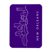 New Orleans City Skyline Magnet (Vertikal)