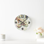 New Orleans Coffee and Doughnut Runde Wanduhr (Zuhause)