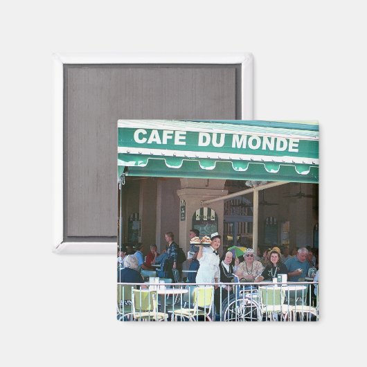New Orleans Coffee und Beignets Magnet (Vorderseite/Rückseite)