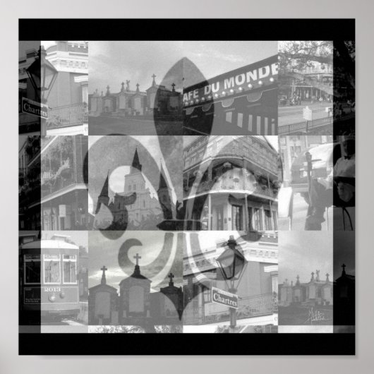 New Orleans Collage [Canvas Print] Platz Poster (Vorne)