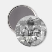 New Orleans Collage [Magnet] Magnet (Vorderseite/Rückseite)