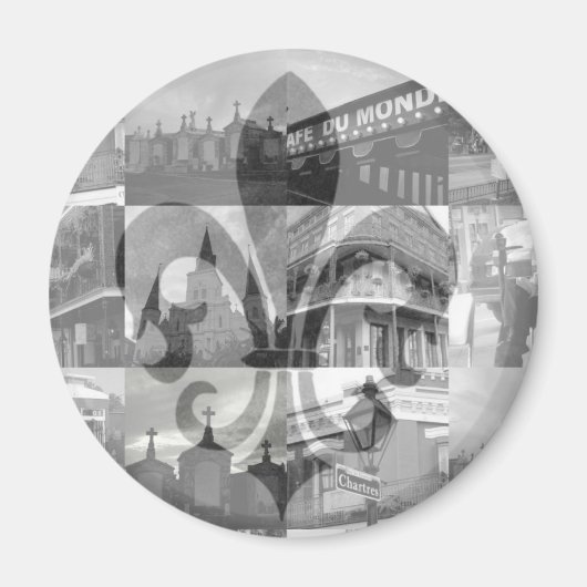 New Orleans Collage [Magnet] Magnet (Vorne)