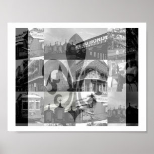 New Orleans Collage [Print] Poster