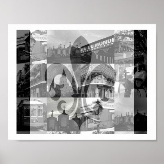 New Orleans Collage [Print] Poster (Vorne)