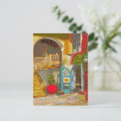 New Orleans Courtyard Postkarte (Stehend Vorderseite)