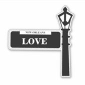 New Orleans Custom Street Sign Aufkleber (Vorderseite)