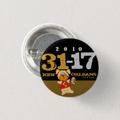 New Orleans, das Dat dem Kerbe-Knopf vorführen Button (Vorne & Hinten)