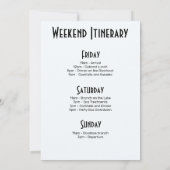 New Orleans Destination Bachelorette Weekend Einladung (Rückseite)