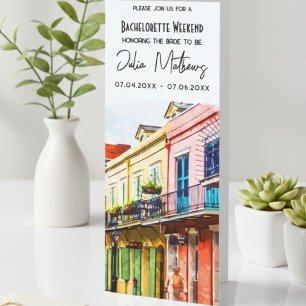 New Orleans Destination Bachelorette Wochenende Einladung