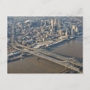 New Orleans Downtown Aerial Postkarte